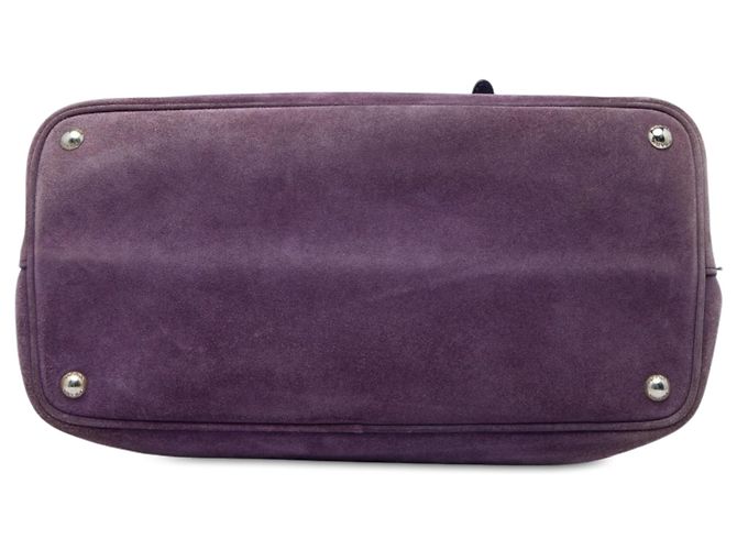 Bolso Tote de Doble Asa Prada Medium Scamosciato Morado Púrpura - vista 3
