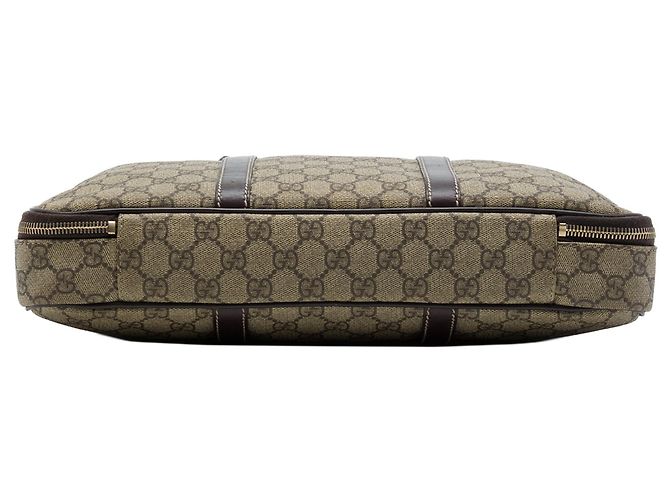 Borsa business Gucci GG Supreme Beige - vista 3