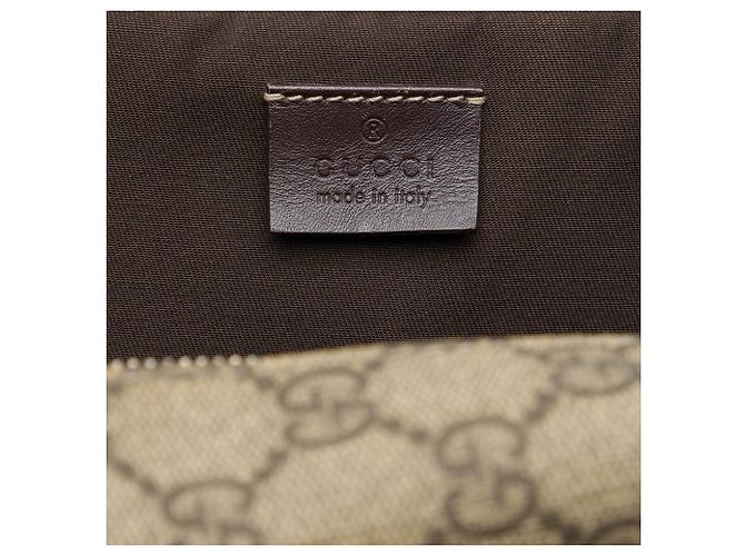 Borsa business Gucci GG Supreme Beige - vista 5