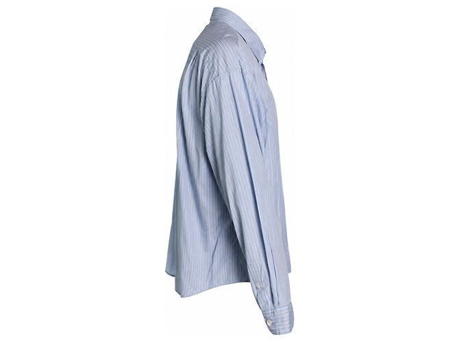Givenchy, camicia blu a righe - vista 4
