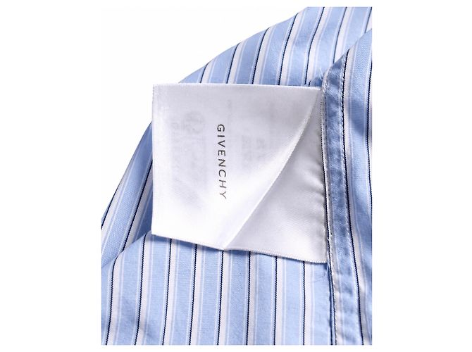 Givenchy, camicia blu a righe - vista 6
