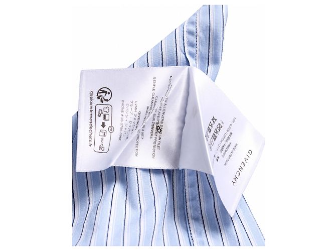 Givenchy, camicia blu a righe - vista 8