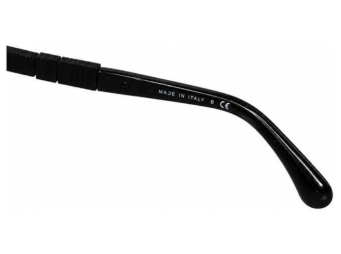 Chanel, Occhiali da sole cat-eye neri con cristalli Nero - vista 7