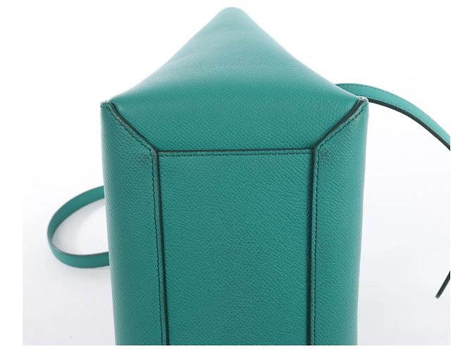 Hermès Celine Belt Bag Micro Leder 2Way Handtasche in Green Grün - Ansicht 10