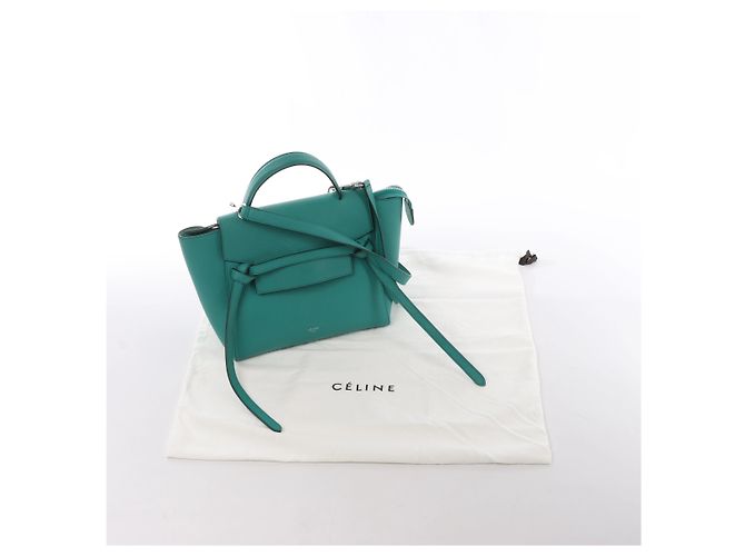 Hermès Celine Belt Bag Micro Leder 2Way Handtasche in Green Grün - Ansicht 14