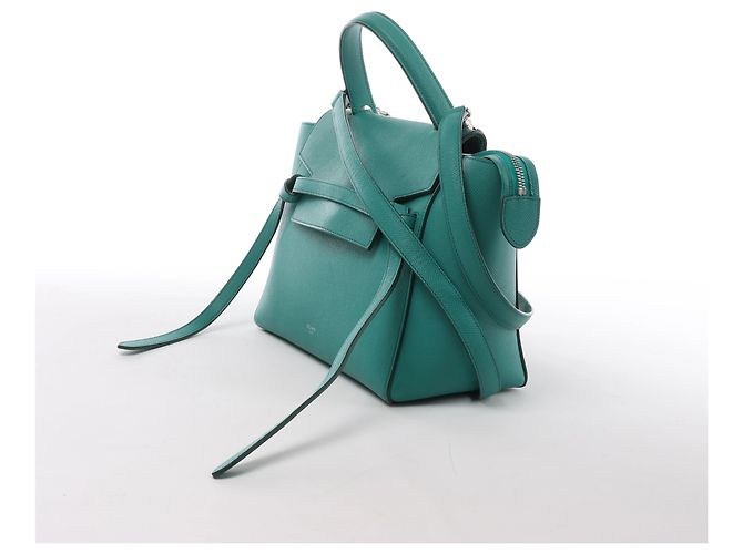 Hermès Celine Belt Bag Micro Leder 2Way Handtasche in Green Grün - Ansicht 2