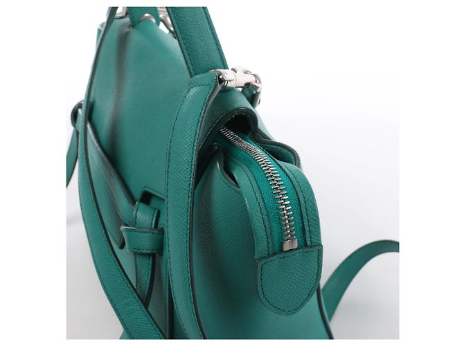 Hermès Celine Belt Bag Micro Leder 2Way Handtasche in Green Grün - Ansicht 5