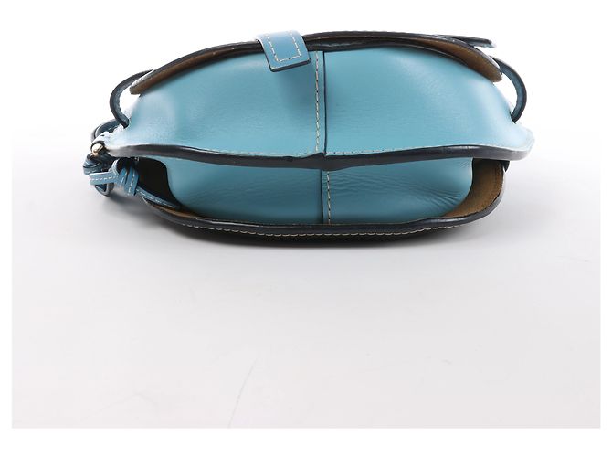 Borsa a tracolla LOEWE Gate in pelle Nero x Blu Cammello - vista 6