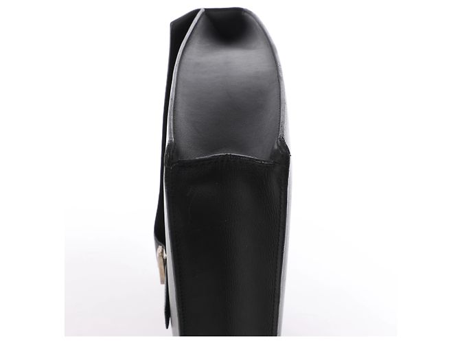 Borsa business Loewe Anagram in pelle nera Verde - vista 10