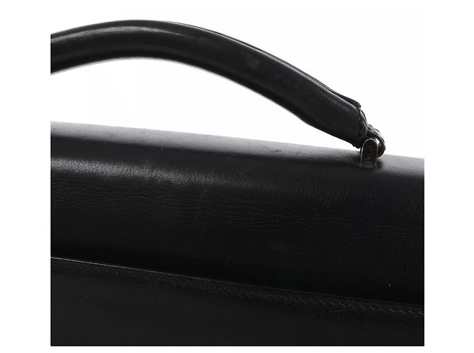 Borsa business Loewe Anagram in pelle nera Verde - vista 11