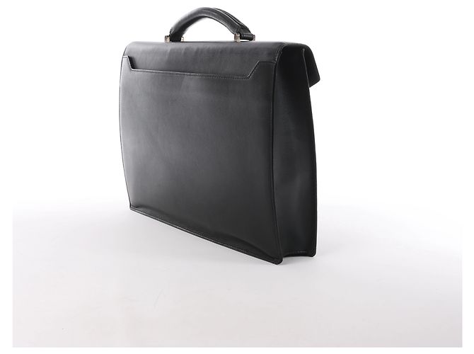Borsa business Loewe Anagram in pelle nera Verde - vista 3