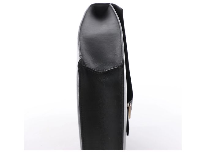 Borsa business Loewe Anagram in pelle nera Verde - vista 9