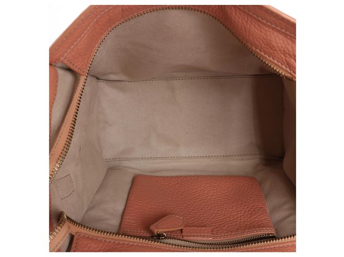 Céline Borsa a mano CELINE Luggage Micro Shopper in pelle Rosa Beige - vista 10