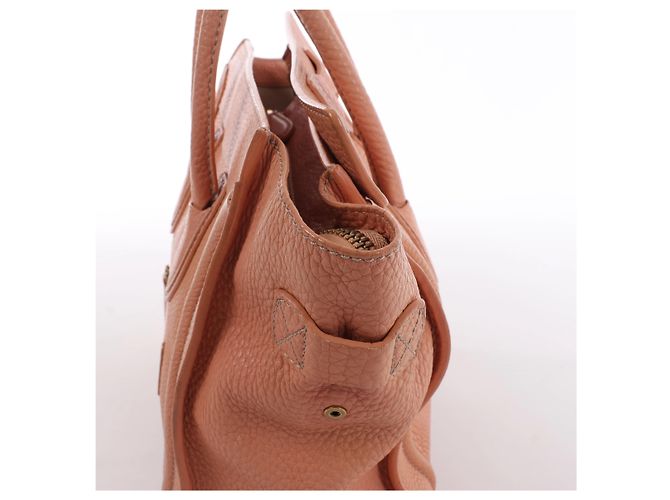 Céline Borsa a mano CELINE Luggage Micro Shopper in pelle Rosa Beige - vista 5