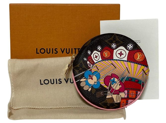 Louis Vuitton Portemonnaie Rond Vivienne Japan Limited Edition Marrone Monogramma - vista 7