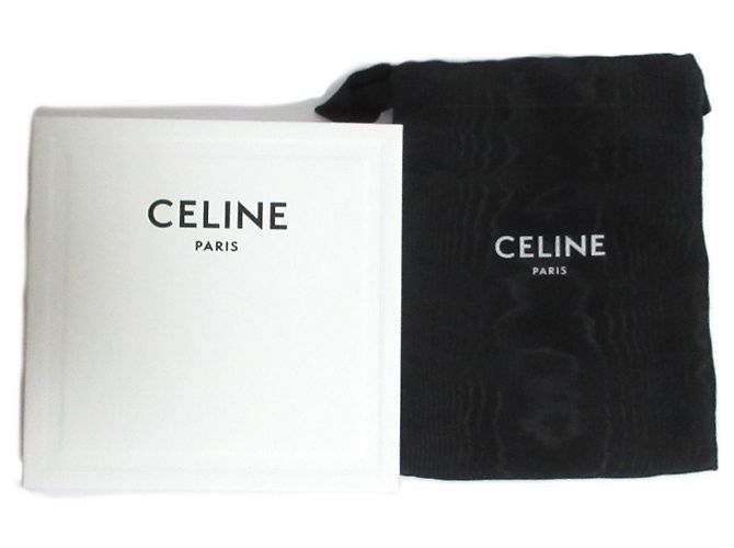 Céline Portafoglio Compatto con Cerniera Tonda Celine Rosso Bordò - vista 9