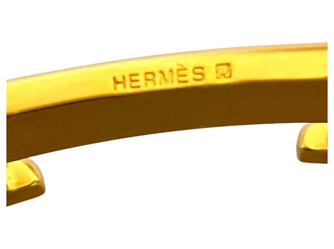 Hermès HERMES Vintage Constance Leather Belt Black Beige - view 11