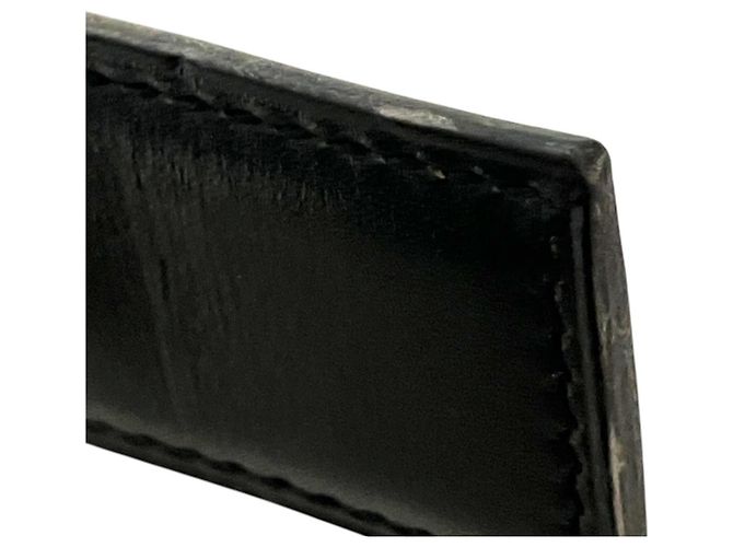 Hermès HERMES Vintage Constance Leather Belt Black Beige - view 4