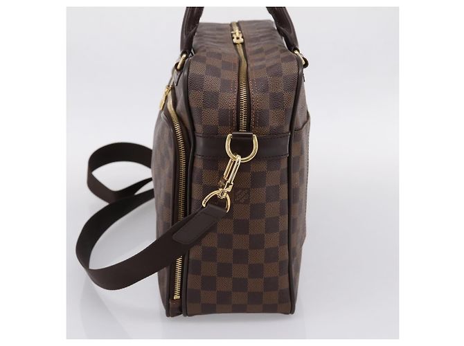 Louis Vuitton Icare Laptop Damier Ebene Marrone - vista 4