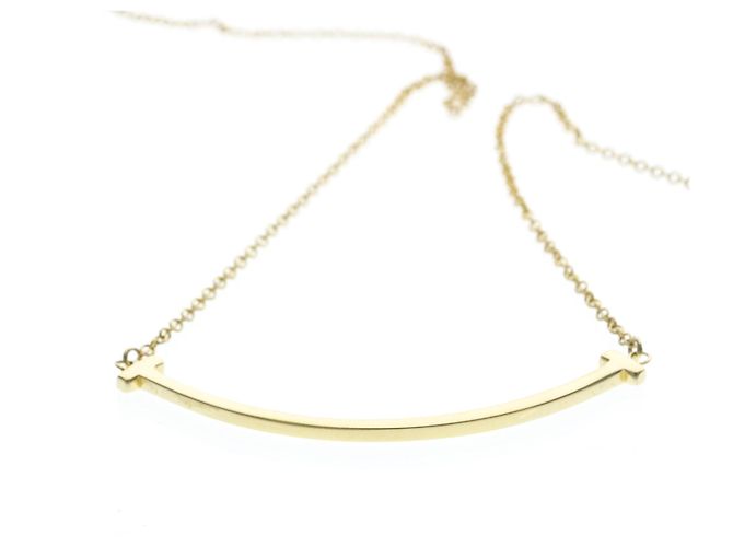 Tiffany & Co. T Smile Anhänger 18K Gelbgold Small Golden - Ansicht 6