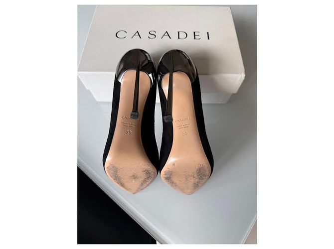 Casadei Techno Blade Pumps aus Wildleder Schwarz - Ansicht 5