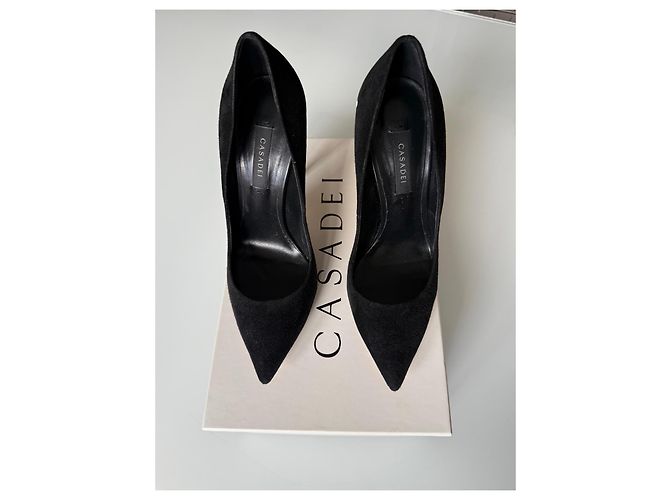 Casadei Techno Blade Pumps aus Wildleder Schwarz - Ansicht 7