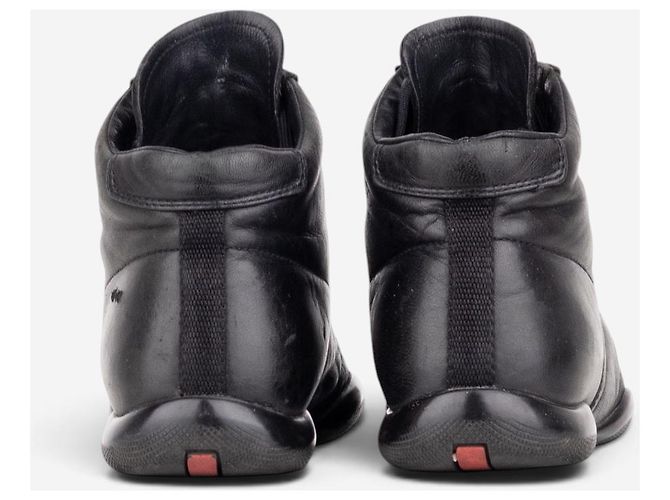 Sneakers racing alte Prada anni 2000 Nero - vista 6