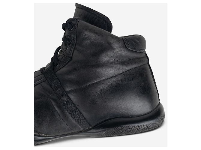 Sneakers racing alte Prada anni 2000 Nero - vista 8