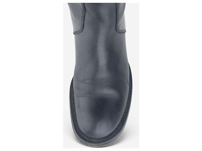 Miu Miu AW01 ‘Peco’ Biker Riding Combat Boots Schwarz - Ansicht 7
