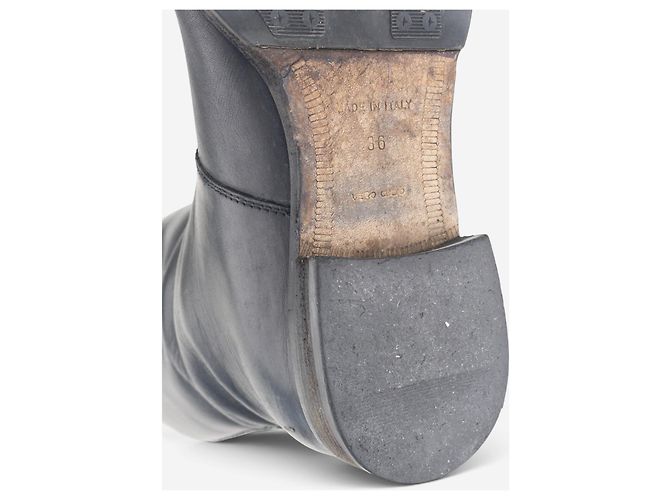 Miu Miu AW01 ‘Peco’ Biker Riding Combat Boots Schwarz - Ansicht 8