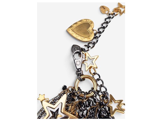 Dolce & Gabbana 2000s Multi-Chain Statement-Halskette mit Herz- und Stern-Charms Silber - Ansicht 5
