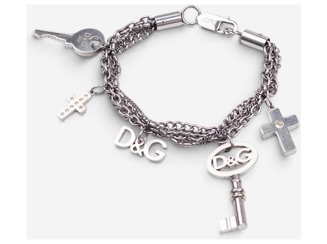 Dolce & Gabbana Multi-Charm-Armband aus den 2000ern Silber - Ansicht 2