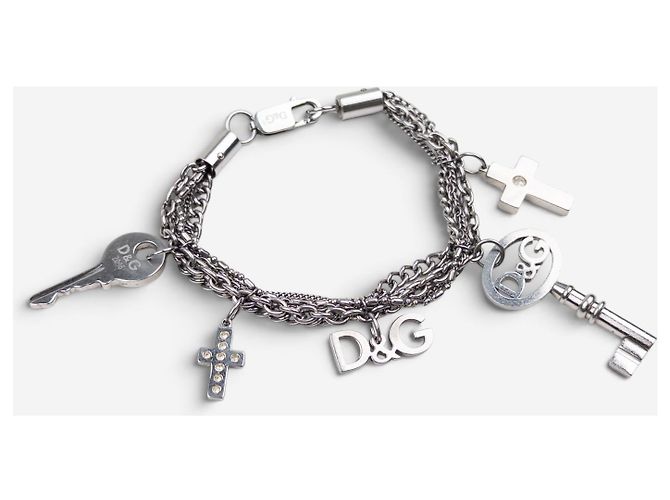 Dolce & Gabbana Multi-Charm-Armband aus den 2000ern Silber - Ansicht 3