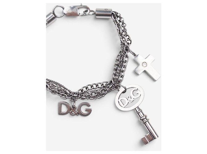 Dolce & Gabbana Multi-Charm-Armband aus den 2000ern Silber - Ansicht 4
