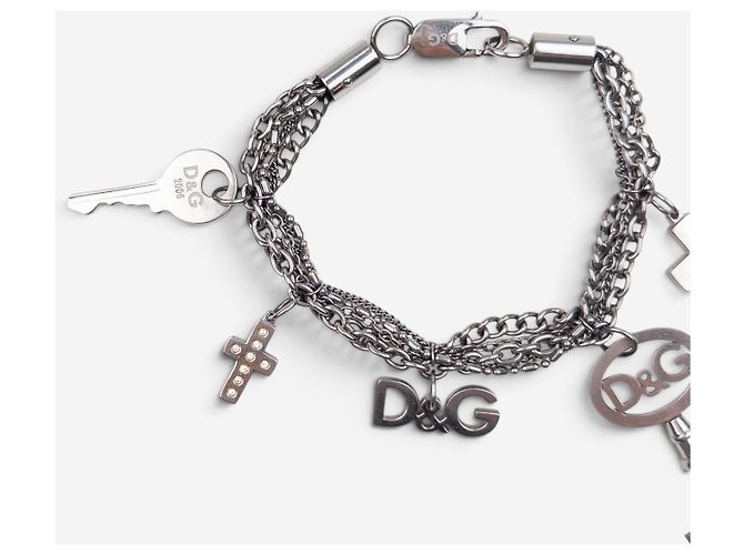 Dolce & Gabbana Multi-Charm-Armband aus den 2000ern Silber - Ansicht 5