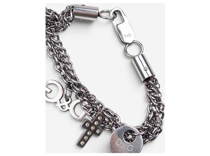 Dolce & Gabbana Multi-Charm-Armband aus den 2000ern Silber - Ansicht 6