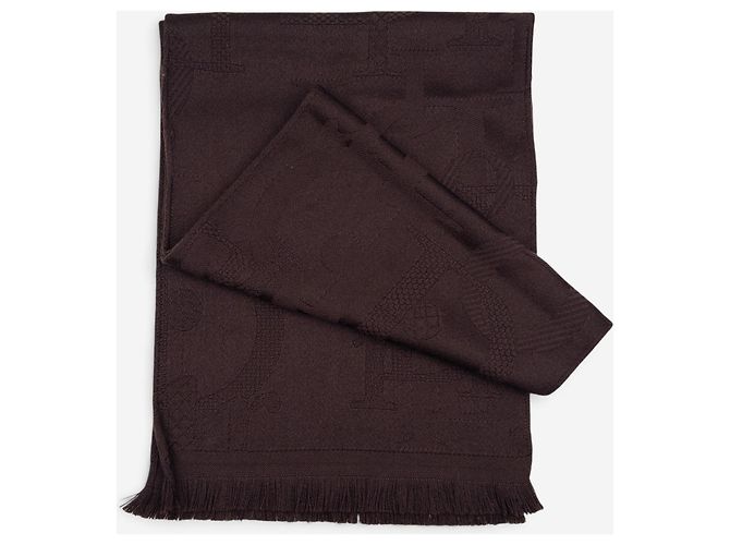 Autre Marque Sciarpa Dior Homme 2010s Oblique Diorissimo Monogram Marrone - vista 5