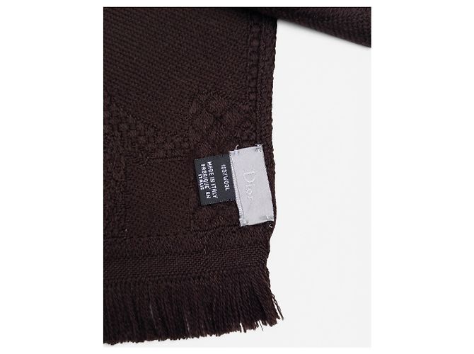 Autre Marque Sciarpa Dior Homme 2010s Oblique Diorissimo Monogram Marrone - vista 9