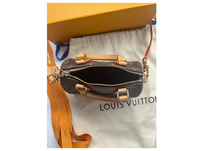 Louis Vuitton Nano Speedy Tasche Monogram Canvas Braun Monogramm - Ansicht 10