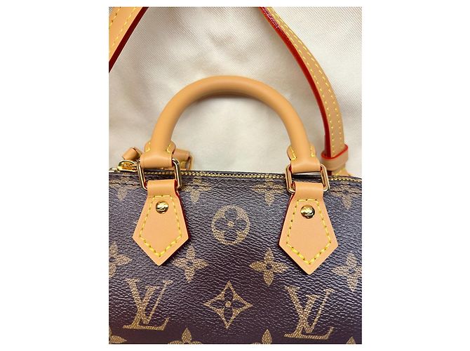 Louis Vuitton Nano Speedy Tasche Monogram Canvas Braun Monogramm - Ansicht 14