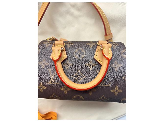 Louis Vuitton Nano Speedy Tasche Monogram Canvas Braun Monogramm - Ansicht 15
