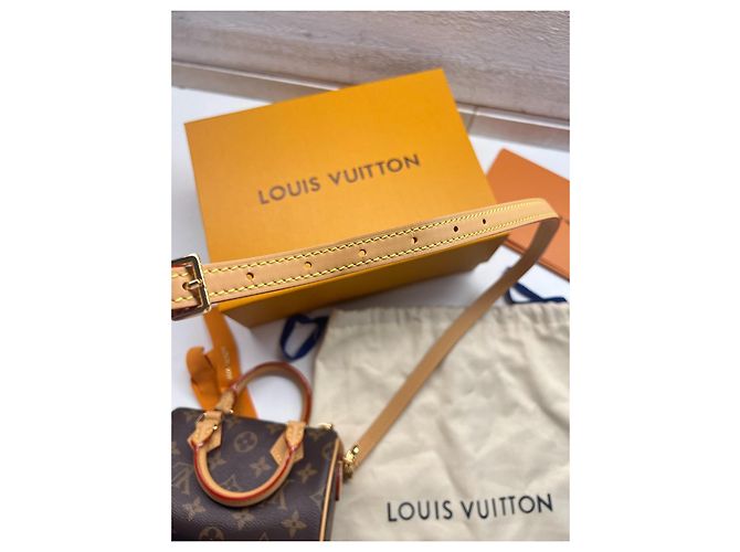 Louis Vuitton Nano Speedy Tasche Monogram Canvas Braun Monogramm - Ansicht 16