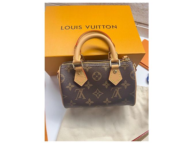 Louis Vuitton Nano Speedy Tasche Monogram Canvas Braun Monogramm - Ansicht 19