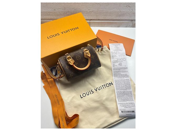 Louis Vuitton Nano Speedy Tasche Monogram Canvas Braun Monogramm - Ansicht 2