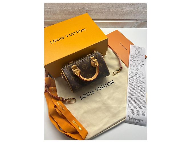 Louis Vuitton Nano Speedy Tasche Monogram Canvas Braun Monogramm - Ansicht 21