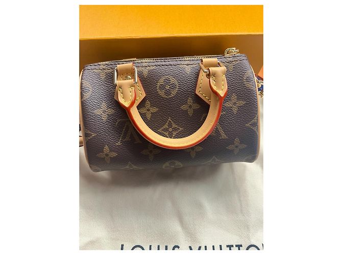 Louis Vuitton Nano Speedy Tasche Monogram Canvas Braun Monogramm - Ansicht 3