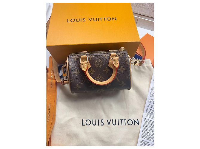 Louis Vuitton Nano Speedy Tasche Monogram Canvas Braun Monogramm - Ansicht 7
