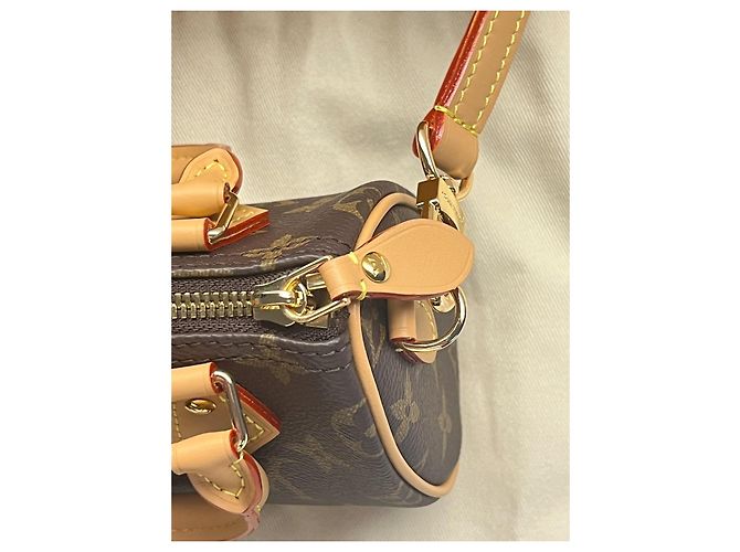 Louis Vuitton Nano Speedy Tasche Monogram Canvas Braun Monogramm - Ansicht 9