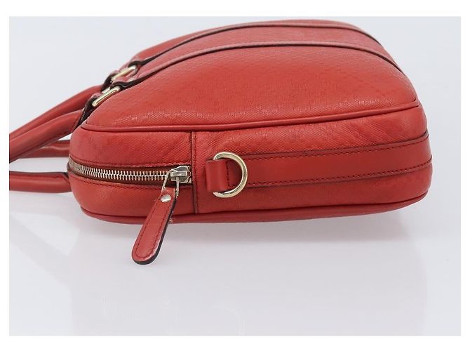 Gucci Bright Convertible Diamante Leather Medium Rosso - vista 4