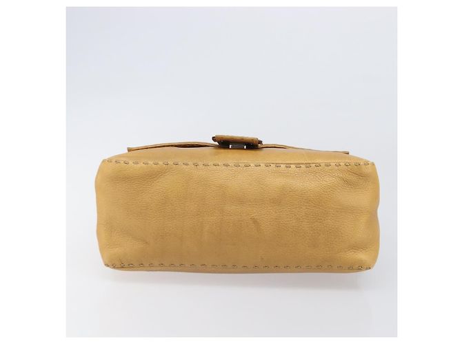 Fendi Selleria Leather Medium Marrone - vista 5